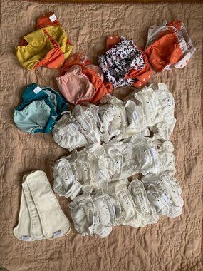 Esembly size 1 cloth diaper bundle
